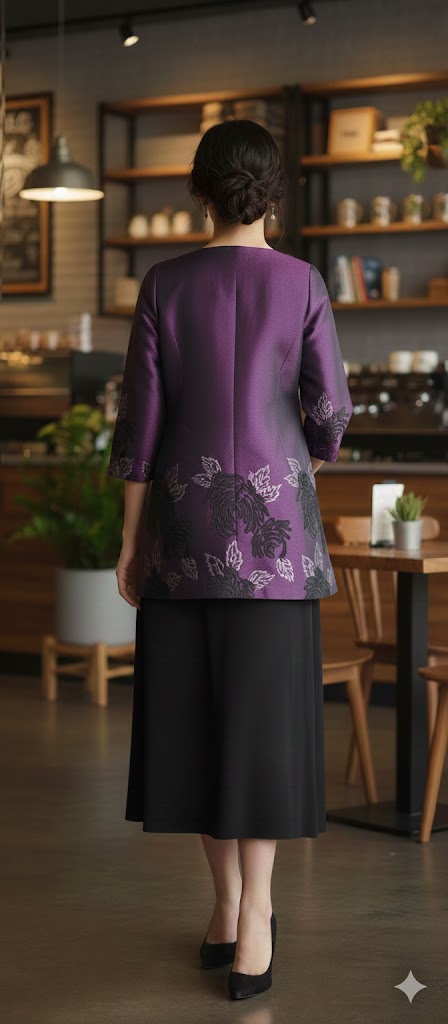 Thumbnail for lADIES JEWEL NECKLINE COAT